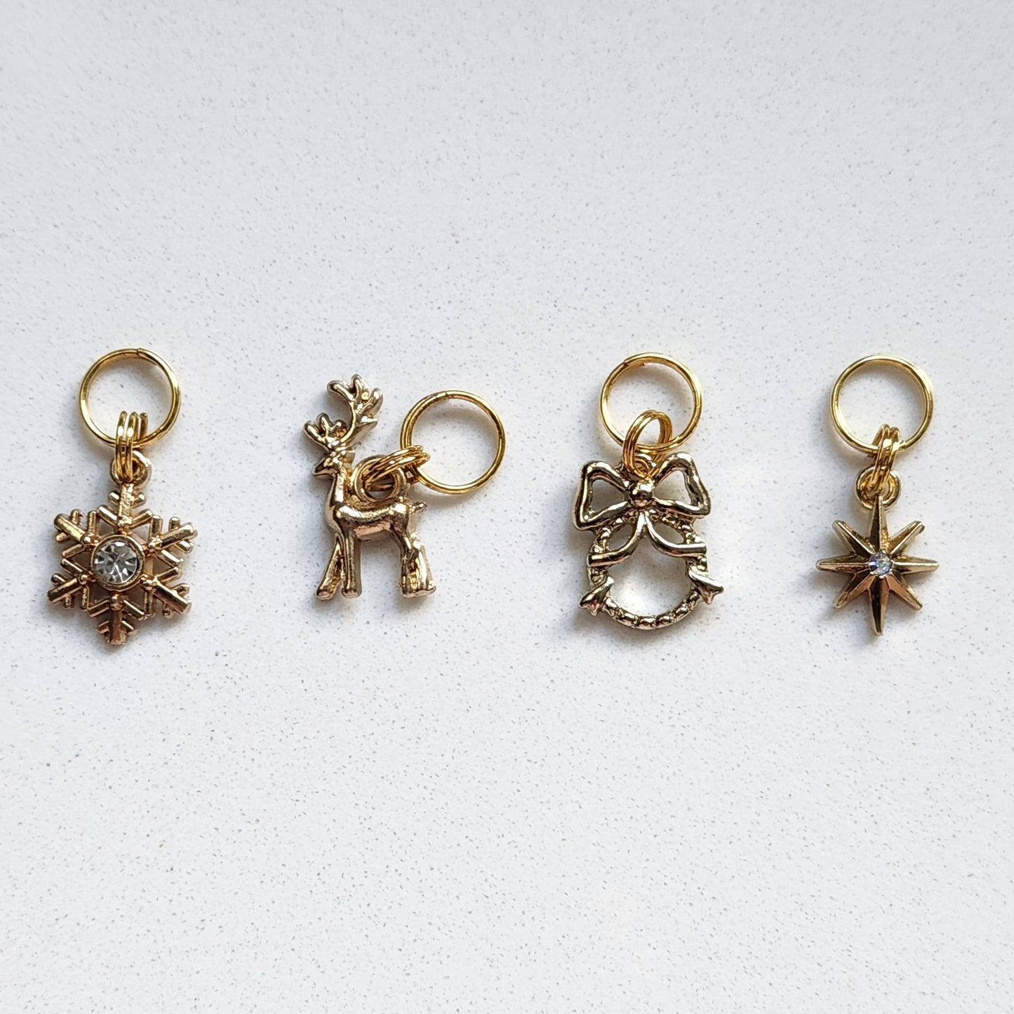 Gold Christmas Charms