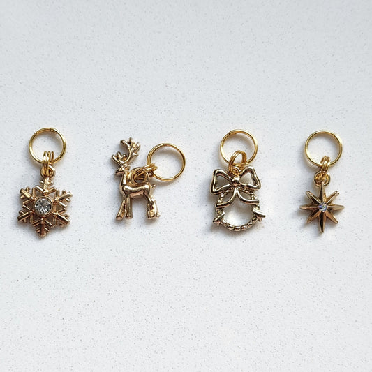 Gold Christmas Charms